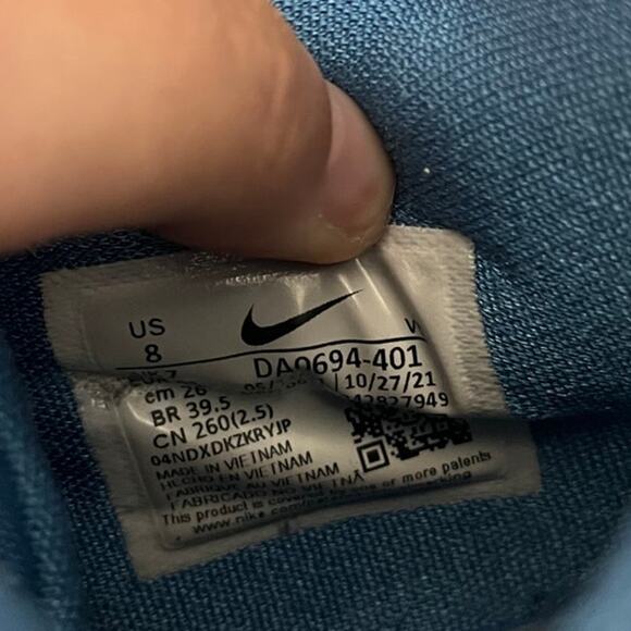 Nike Zoom Freak 3 Dutch Blue Mens Size 8 Basketball Shoes Sneakers DA0694-401 - Picture 7 of 8